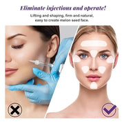 100 Pcs Face Tape for Wrinkles Lasting Face Lift Tape Overnight Invisible Silicone Face and Forehead Wrinkle Patches Neck ...