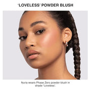 Phase Zero Makeup Powder Blusher - "Loveless" - 4g / 0.141 oz - Full Coverage, Natural Blush - Soft, Buildable Pink, Coral...