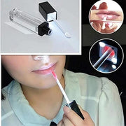 10 Pcs 7.5ml Plastic Square Clear Lip Gloss Tubes Vials with Mirror LED Light Lip Glaze Tube Bottles Refillable Makeup Lip...