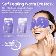 30Packs Steam Eye Mask, Heated Eye Mask Warm Compress for Eyes, Self Heating Warm Eye Masks Disposable Steam Mask for Home...