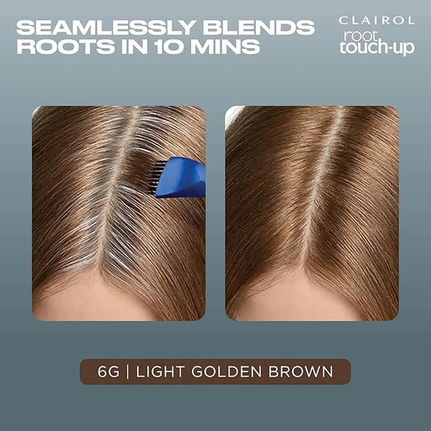 Clairol Root Touch-Up by Nice'n Easy Permanent Hair Dye, 6G Light Golden Brown Hair Color, Pack of 1 - Product Image