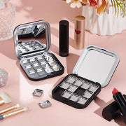 NICENEEDED 2 Pcs Empty Eyeshadow Palettes, 12 Grids