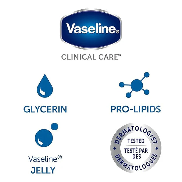 Vaseline Lotion for Dry Skin - Clinical Care, Extremely Dry Skin Rescue, Body Moisturizer, Fast-Absorbing Body Lotion for ...