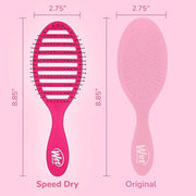 Wet Brush Speed Dry Hair Brush - Pink - Vented Design and Ultra Soft HeatFlex Bristles Are Blow Dry Safe With Ergonomic Ha...