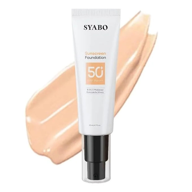 Tinted Sunscreen for Face, SPF 50 Face Sunscreen, Hydrating Sun Essence, Concealer Sunscreen, Lightweight Travel Size Agai...