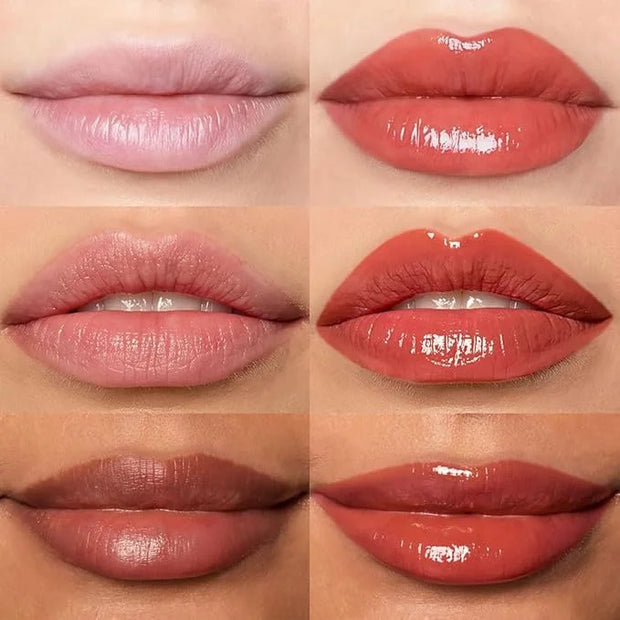 Hydrating Lip Glow Oil, Plumping Lip Oil, Tinted Lip Plumper Gloss,Younger-Looking Lips | Nourishing Long Lasting Non-Stic...