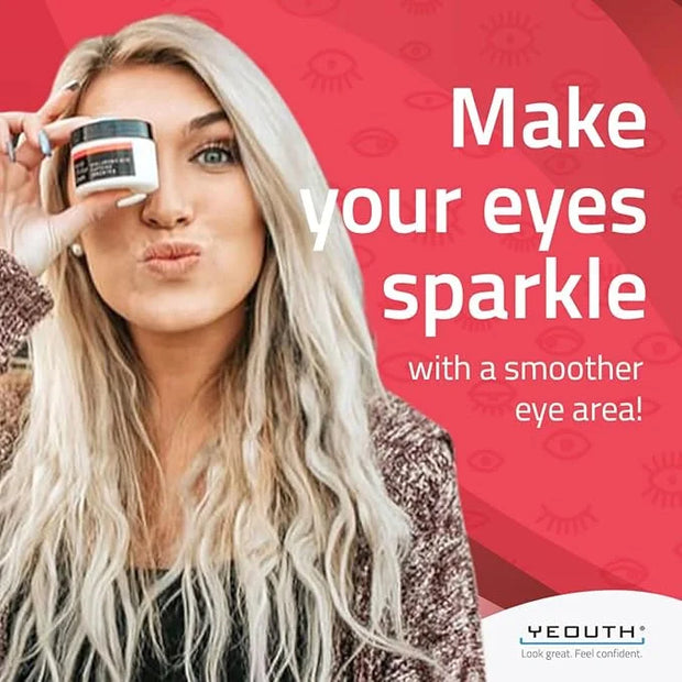 YEOUTH Retinol Eye Cream, Firming Under Eye Cream for Puffiness and Bags Under Eyes for Wrinkles and Dark Circles with Hya...