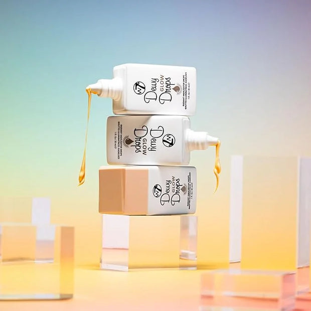 W7 Dewy Glow Drops - Liquid Highlighter Drops For Glowing Skin & A Radiant Finish - Product Image