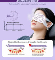 12 Packs Lavender Steam Eye Mask for Dry eyes, Heated eye mask Reduces Dark circle puffiness, Disposable Eye compress warm...