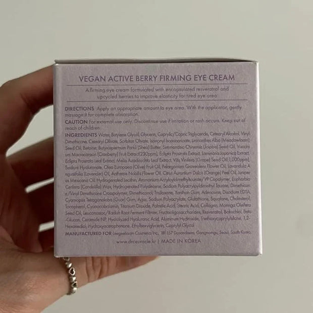 leegeehaam Dr.Ceuracle Vegan Active Berry Firming Eye Cream with Applicator (32g / 1.12 oz.) - Hydrating Resveratrol Eye T...