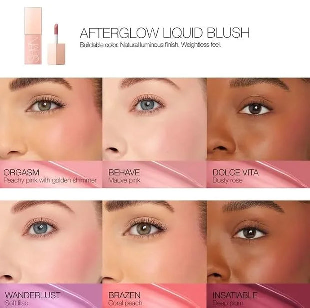 Nars Afterglow Liquid Blush - Wanderlust- 0.23 oz / 7 mL - Product Image