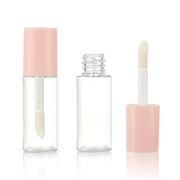 COSIDEA 50pcs 3ml mini lip gloss tubes Bulk Sample size Round Pink lipgloss cotainer pack bottles - Product Image