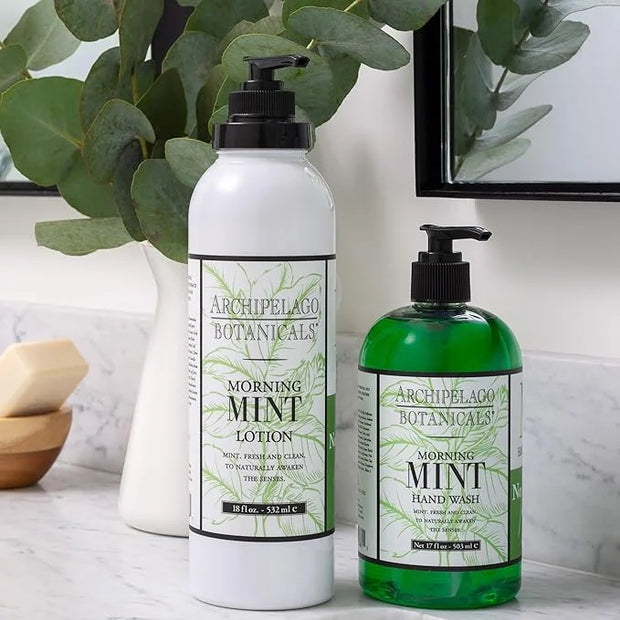 Archipelago Botanicals Morning Mint Lotion, Energizing and Invigorating Lotion for Smooth Skin, Scented Body Lotion Free f...