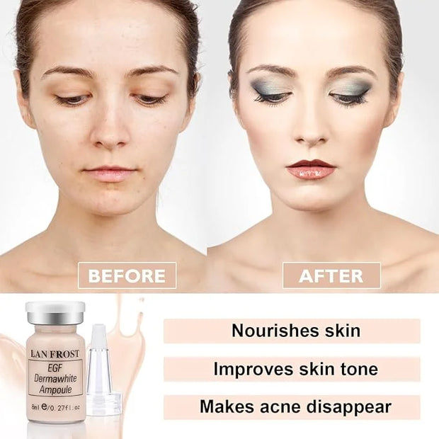 BB Pigment Serum Starter Kit Hyaluronic Acid Essence Foundation BB Facial Glow Skin Care Kit 0.27oz 12 Vials, Combined Wit...