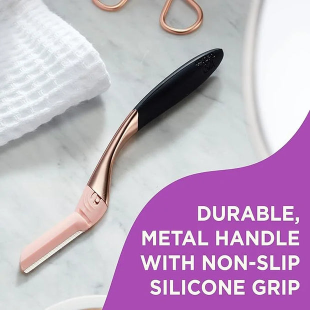 Schick Hydro Silk Dermaplaning Wand, Dermaplaning Tool for Face | Dermaplane Razor for Women Face, Eyebrow Razor, Peach Fu...