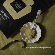 WelleCo The Super Elixir Daily Greens Powder, Probiotic Drink Mix with Whole Foods, Gluten Free, Vegan Gut Health Powder, ...