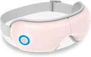 Eye Massager with Heat and Music, Heated Eye Mask with Bluetooth 180°Folding 5-Mode Voice Announcement Heating Massage for...