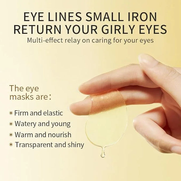 Gold Eye Mask Hydrating Moisturizing Gentle Moisturizing Improve Eye Dryness Eye Mask Patch - Product Image