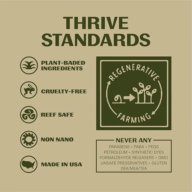 Thrive SPF50 Protect & Exfoliate Superplant Skin Care Set - Gift Set with Reef Safe SPF50 Mineral Sunscreen & Face Scrub -...
