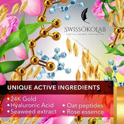 SWISSÖKOLAB Under Eye Patches For Puffy Eyes 24k Gold Eye Mask Dark Circles And Puffiness Collagen Eye Gel Pads Moisturizi...