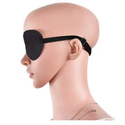 Adults And Kids Black Adjustable Soft and Comfortable Sponge Eye Patch Strabismus Eye Mask With Buckle For Recovery Eye An...