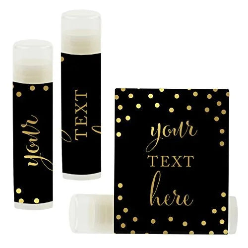 Andaz Press Personalized Lip Balm Party Black,