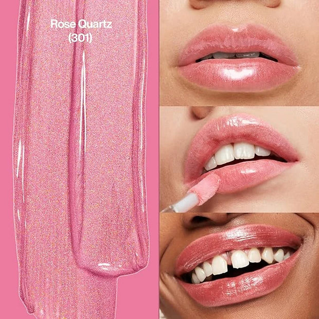 Revlon Super Lustrous Lip Gloss, Non-Sticky, Hydrating, High Shine Finish, 301 Rose Quartz, 0.13 oz - Product Image