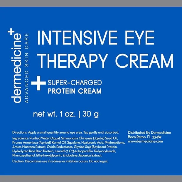 Intensive Therapy Eye Cream w/Peptides, Jojoba Oil, Arnica, Rice Bran | May Help Reduce The Appearance of Under Eye Puffin...