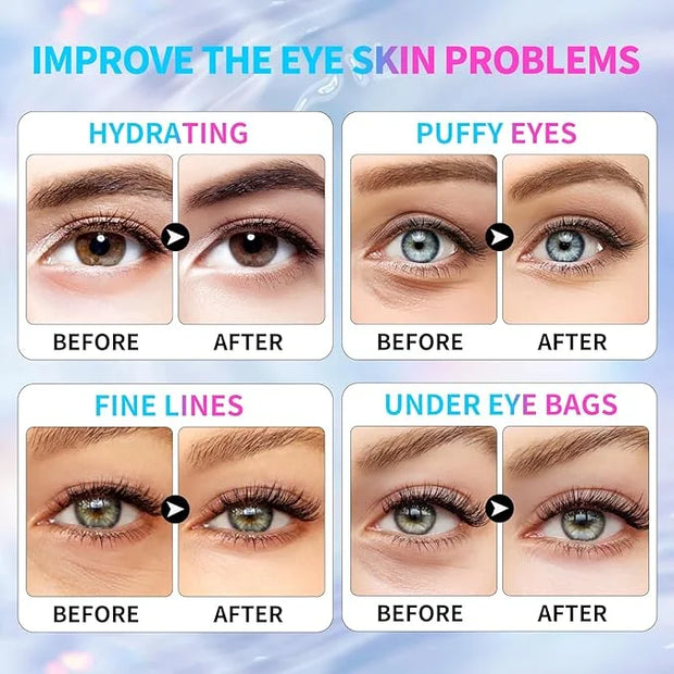 Multi-Colored Collagen Spa Under Eye Mask, 20 Pairs - Under Eye Patches for Puffy Eyes&Dark Circle Dry Skin, Reduce Fine L...