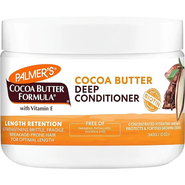 Palmer's Cocoa Butter & Biotin Length Retention Deep Conditioner, Strengthen, Nourish and Restore Elasticity and Shine, Su...
