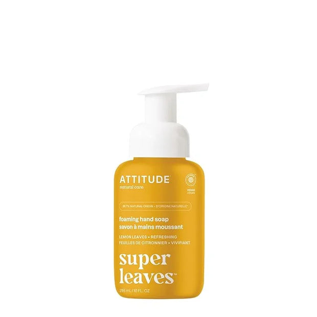 ATTITUDE Foaming Hand Soap, EWG Verified, Plant and Mineral-Based Ingredients, Vegan and Cruelty-free Personal Care Produc...