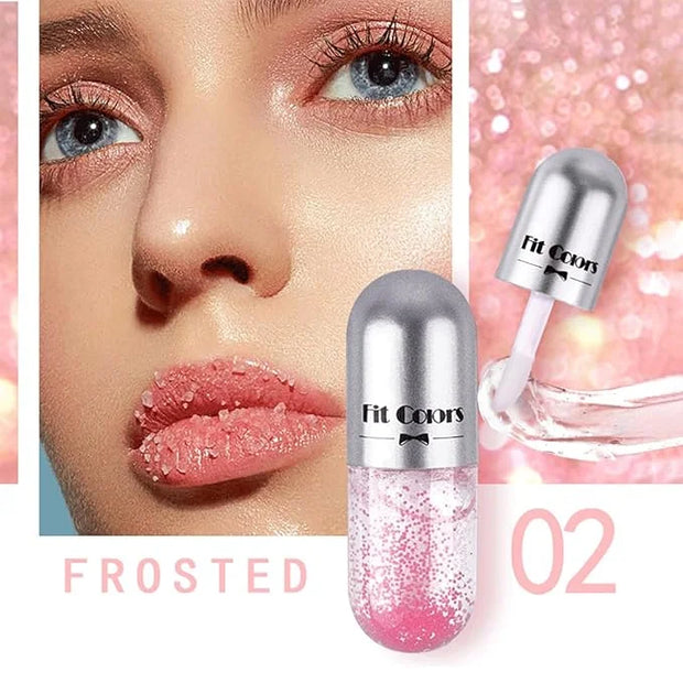 3 Color Scrub Lip Oil Hydrating Tinted Plump Hydrating