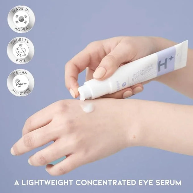 Korean Eye Serum for Under Eye Hydrating, Anti-aging Wringkles Firming Puffy Eye Bags Dark Circle, Hyaluronic Acid, Vitami...