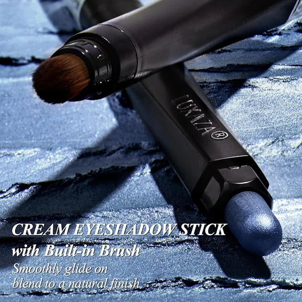 Neutral Eyeshadow Stick Makeup Set, Metallic Shimmer Matte Cream Eye Shadow Eyeliner Brightener Pencil Crayon - Classic 6P...