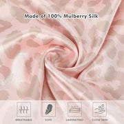 2 Pack Satin Pillowcase with Latent Zipper, Adjustable Satin Eye Mask for Sleeping and Satin Volume Scrunchie for Hair and...