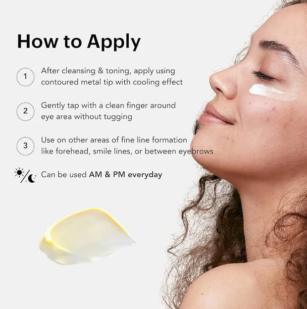 Knours. One Perfect Firming + Plumping Eye Cream with Hyaluronic & Ceramide Niacinamide Shea Butter Fruit + Flower Oils fo...
