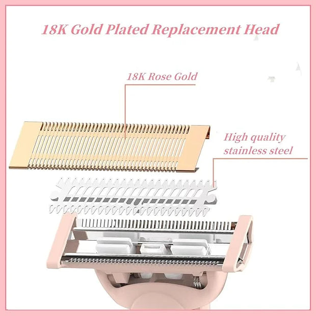 Razor Replacement Heads Compatible with Flawless Nu Razor,Body Replacement Heads for Finishing Touch Flawless Razor for Wo...