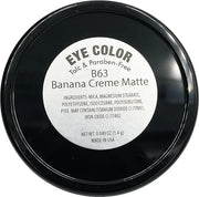 Banana Creme Matte Yellow Gold Opaque Beige Pressed Powder Single Vegan Eyeshadow; Talc, Paraben & Cruelty Free - Product ...