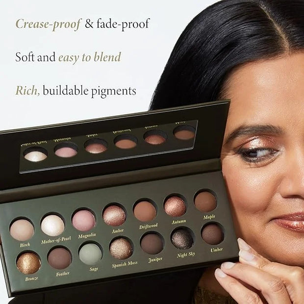 LAURA GELLER NEW YORK The Delectables Earthy Essentials Baked Eyeshadow Palette | 14 Pigmented Eyeshadows Blendable Natura...