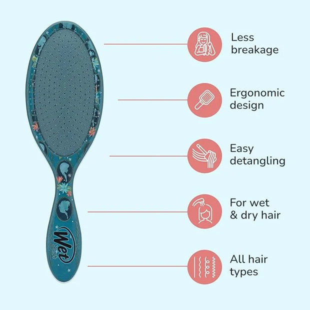 Wet Brush Original Detangler Hair Brush, Anna & Elsa (Disney Love), Ultra-Soft IntelliFlex Bristles, Detangling Bristles G...