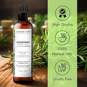 Majestic Pure 100% Pure Oil with Biotin for Hair Care, Strengthening, Nourishing, and Volumizing Formula with Jojoba Oil a...