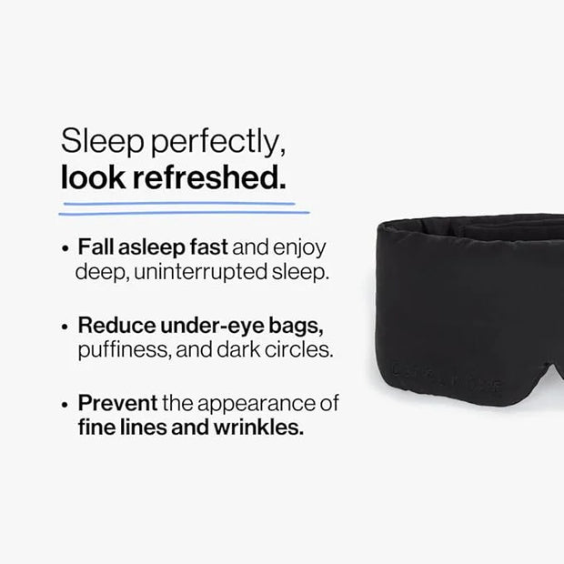 Dore & Rose Deep Sleep Mask Light Blocking, 23 Momme Mulberry Silk Eye Mask, Ultra Soft, Adjustable - Travel Sleeping Mask...