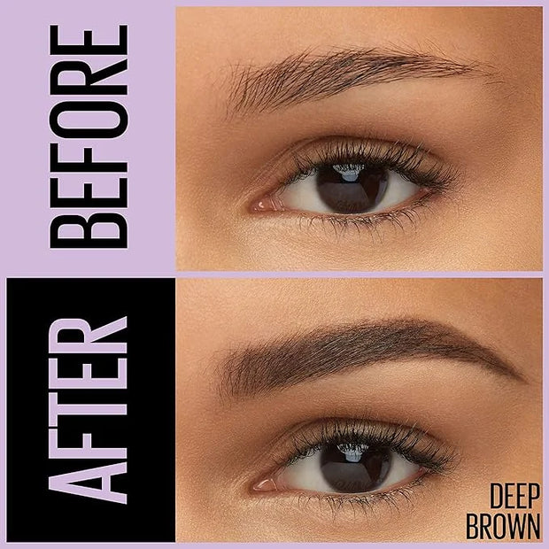 Maybelline Express Brow 2-In-1 Pencil and Powder Eyebrow Makeup, Deep Brown, 1 Count - Product Image
