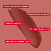 Mirabella Luxe Advanced Formula Matte Lip Gloss, Richly Pigmented Long-Wear and Full-Coverage Liquid Lipstick, Matte Lipst...