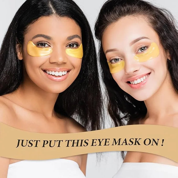 30 Pairs 24K Gold Eye Masks, Collagen Eye Patches for Puffy Eyes and Dark Circles Treatments, Reduce Undereye Bags,Wrinkle...