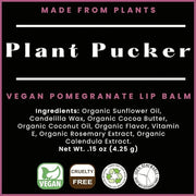 Vegan Lip Balm (3-Pack) (Pomegranate)