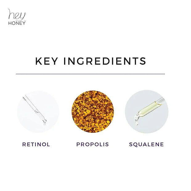 Hey Honey Look Into My Eyes Retinol, Peptide & Propolis Eye Mask for Wrinkle Reduction, Fine Line Smoothing Hydration Over...