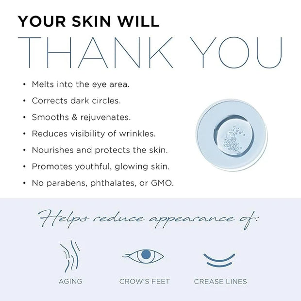 AZURE Hyaluronic & Collagen Anti Aging Eye Serum - Moisturizing, Replenishing & De-Puffing | Reduces Wrinkles, Fine Lines ...