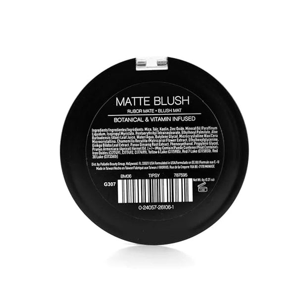 Palladio Matte Blush, Brushes onto Cheeks Smoothly, Soft Matte Look and Even Finish, Flawless Velvety Coverage, Effortless...