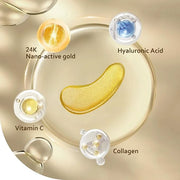 Under Eye Patches (30 Pairs), 24K Gold Under Eye Mask for Puffy Eyes, Dark Circles,Bags and Wrinkles with Collagen,Relieve...